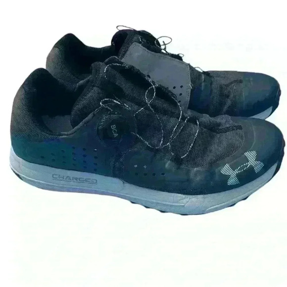 UNDER ARMOUR WOMENS TENNIS SHOE BLACK UA SYNCLINE BOA, 3021374-101 Sz 10 - Picture 1 of 8